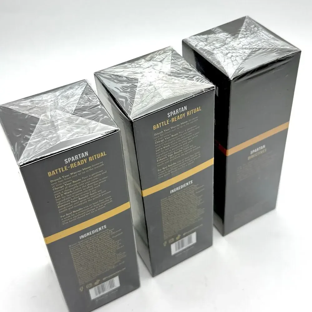 Lot of 3 Spartan Root Activator Shampoo 6.8oz 200ml Bottles Promotes Hair Growth